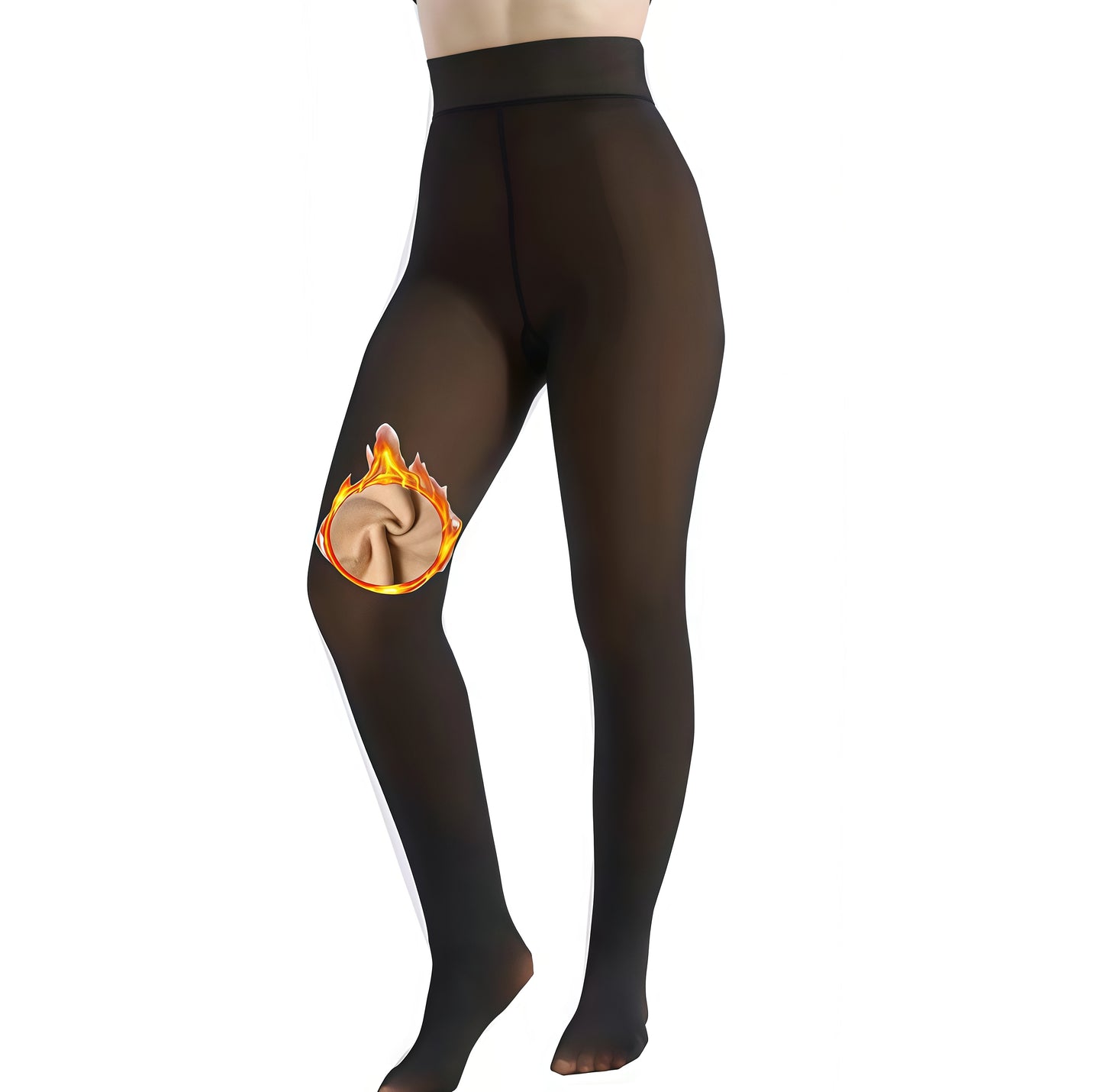 Cozy Chic High-Waisted Fleece Tights