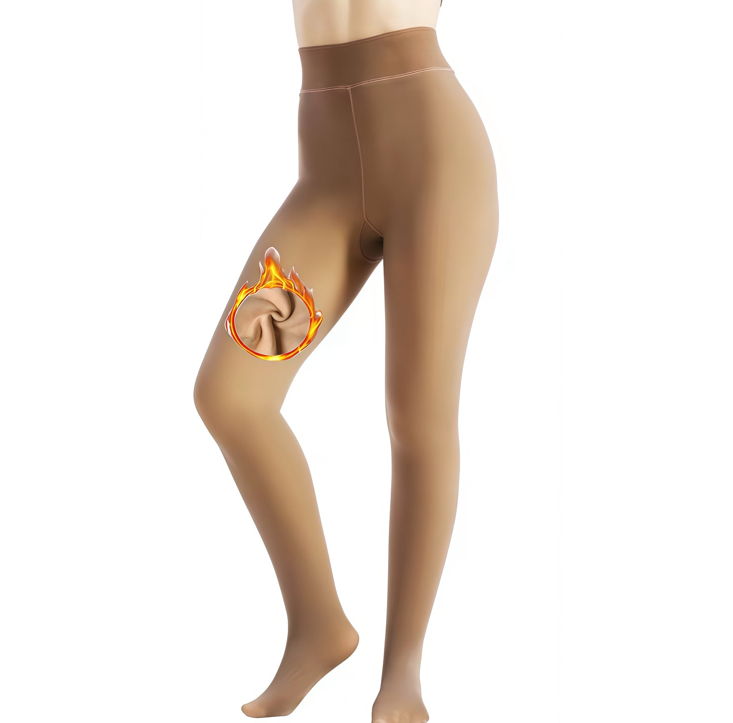 Cozy Chic High-Waisted Fleece Tights