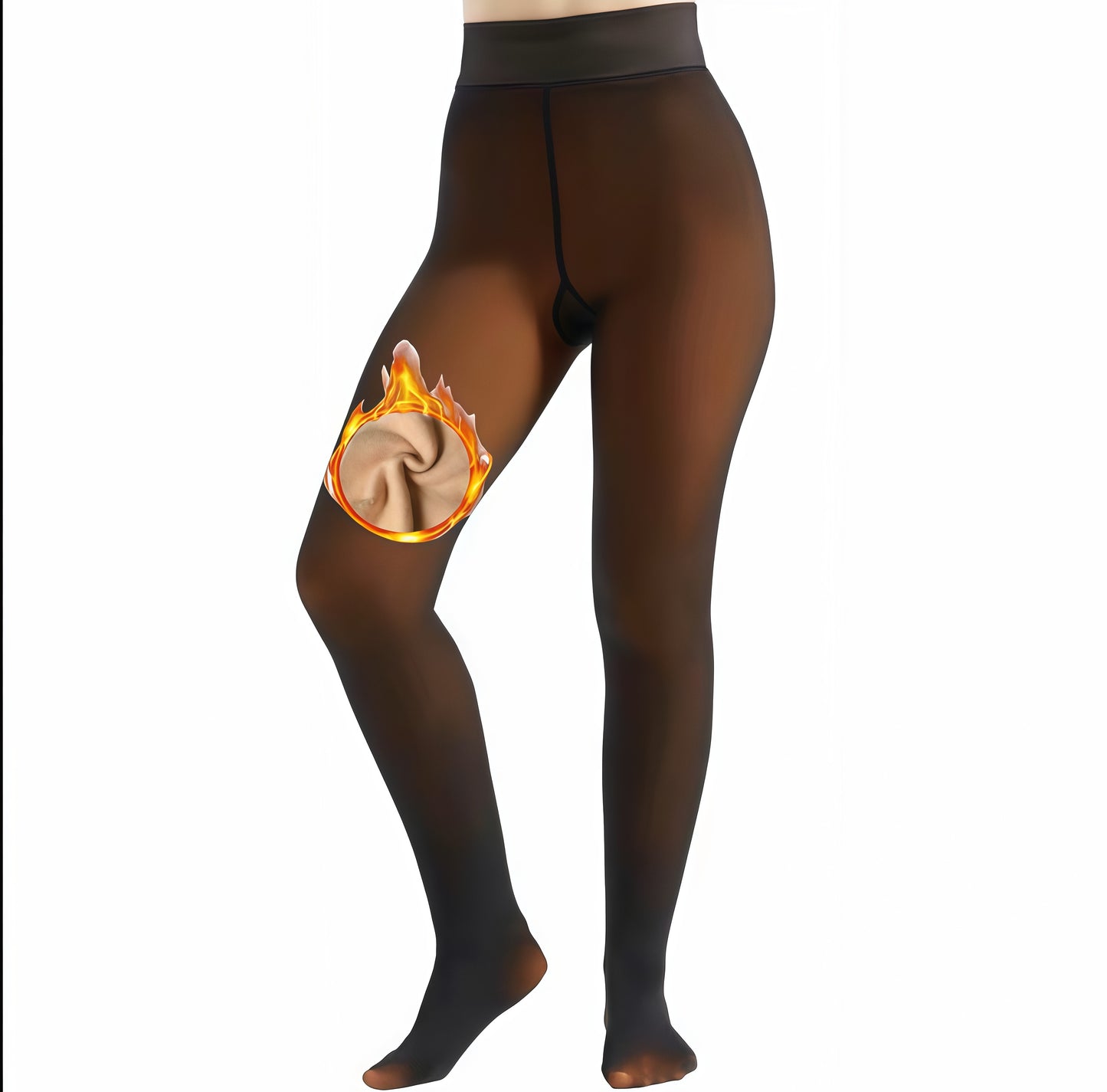 Cozy Chic High-Waisted Fleece Tights