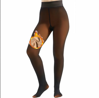 Cozy Chic High-Waisted Fleece Tights