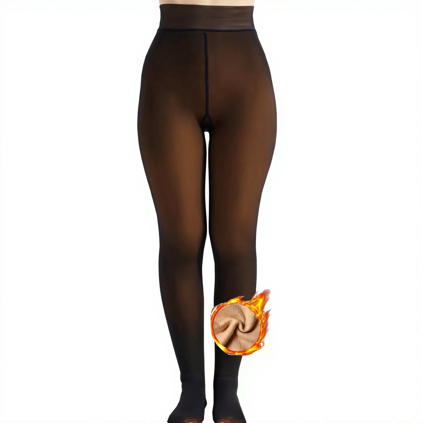 Cozy Chic High-Waisted Fleece Tights