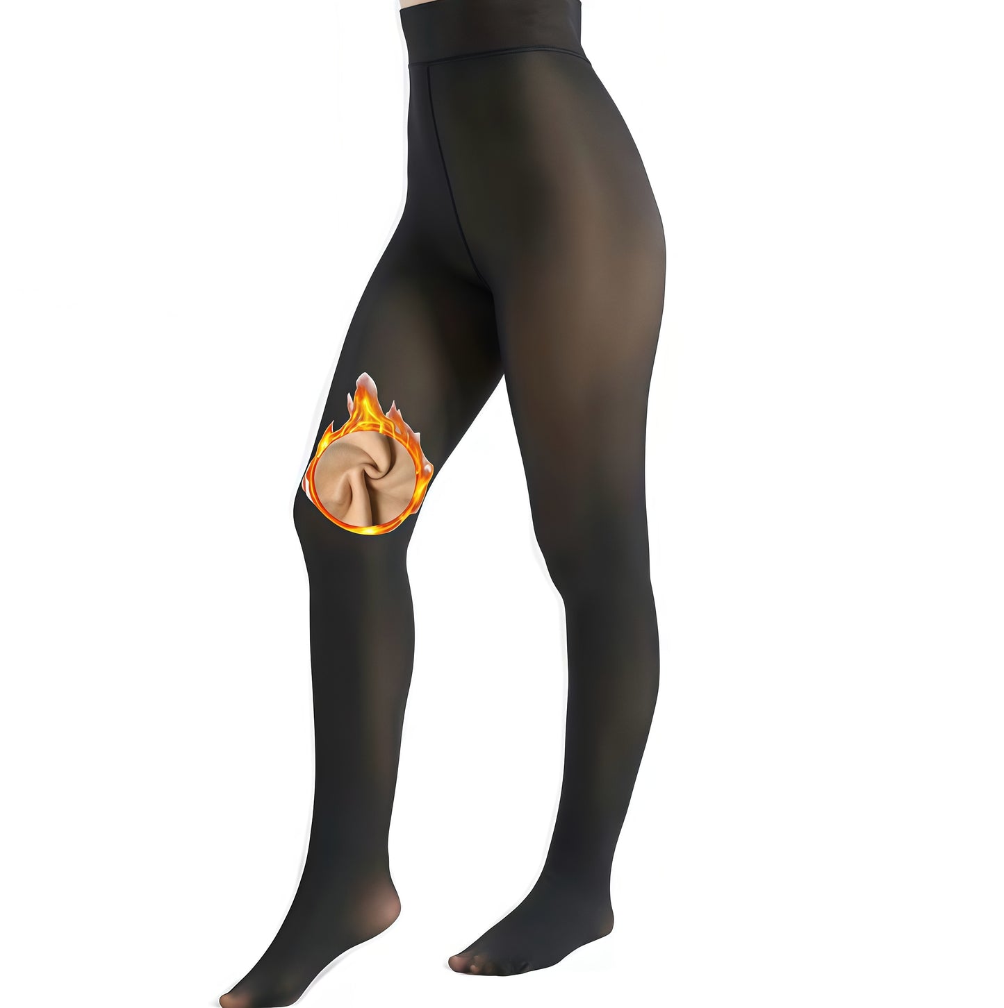 Cozy Chic High-Waisted Fleece Tights